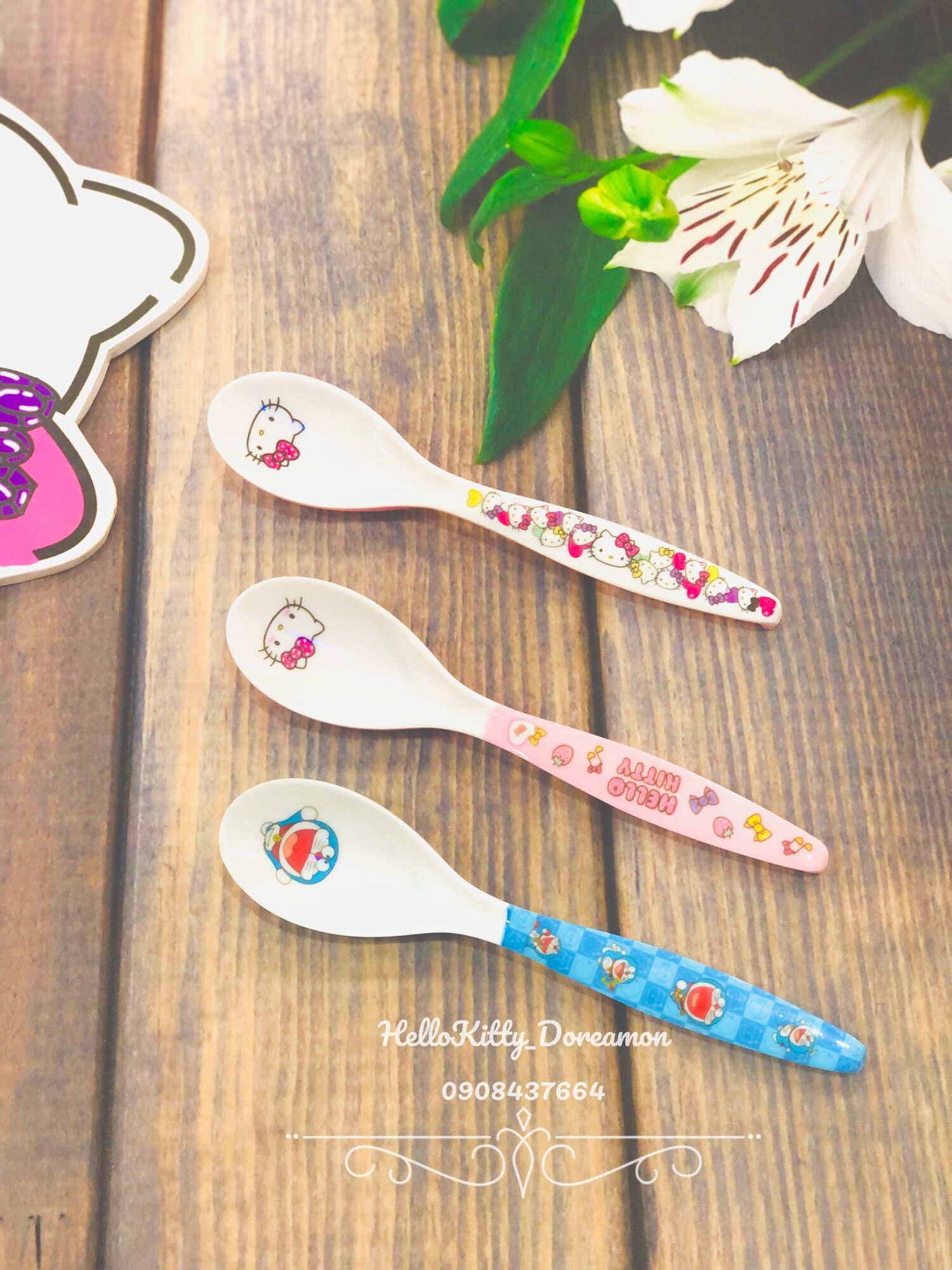 [HCM]Thìa To Melamin Doreamon Hellokitty
