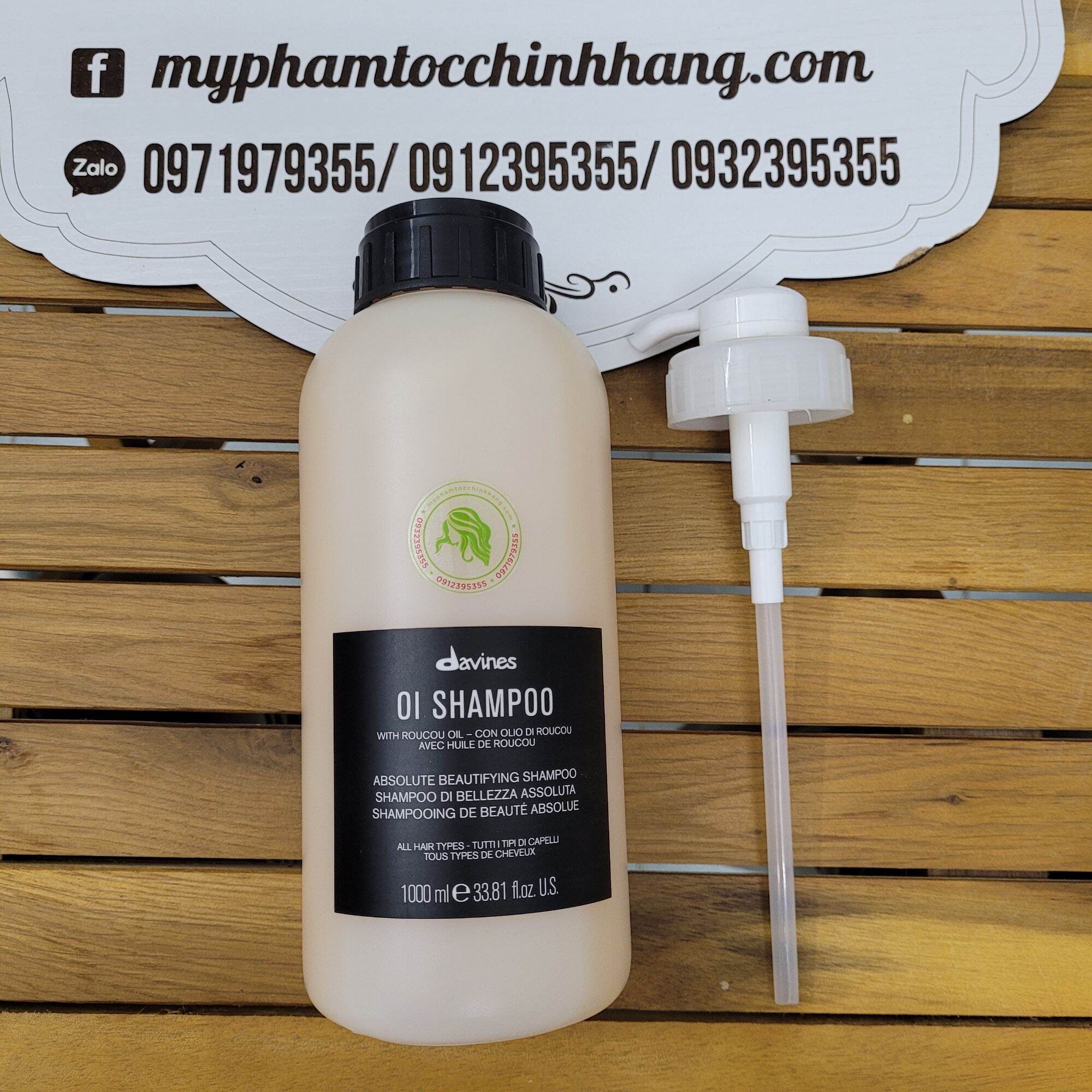 DẦU GỘI/XẢ DAVINES OI ABSOLUTE SUÔN MƯỢT 1000ML