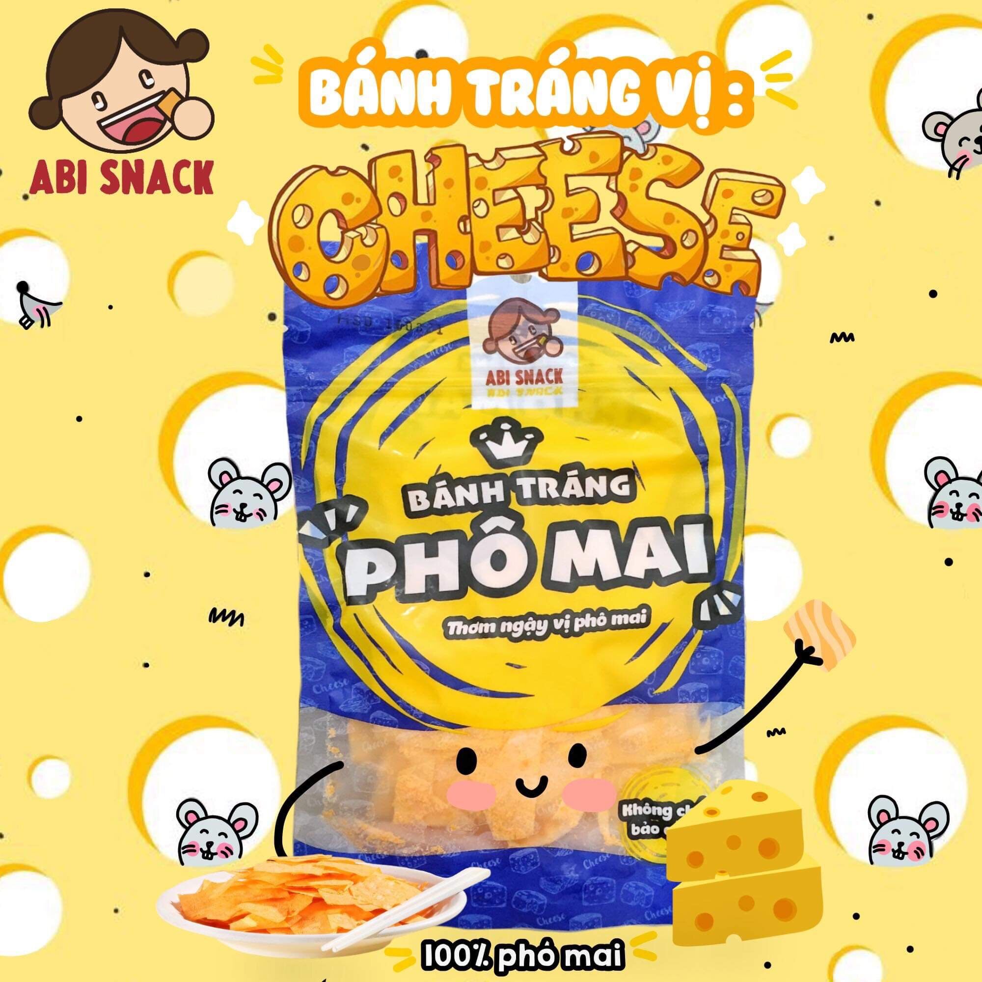 Bánh tráng ngọt abi vị phô mai