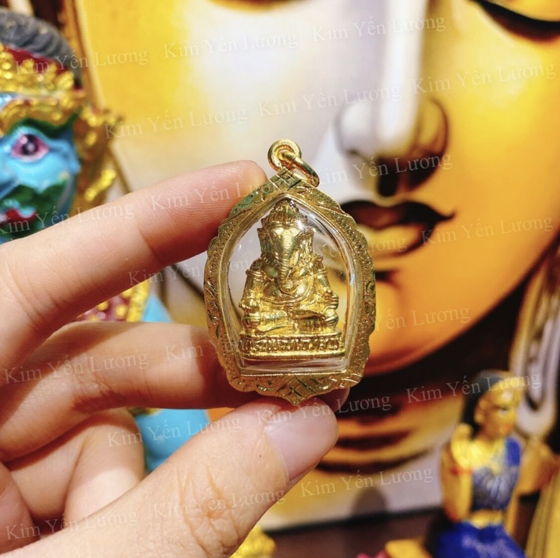 Trợ giá mặt dây chuyền th.ầ.n voi thái lan