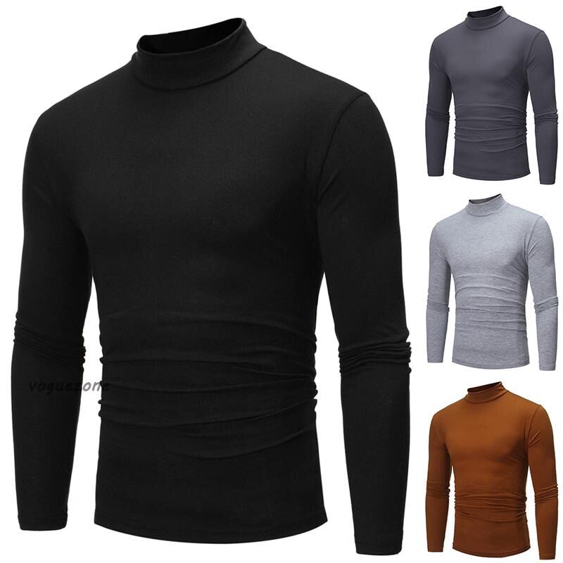Áo len tăm cao cổ ôm body cho nam