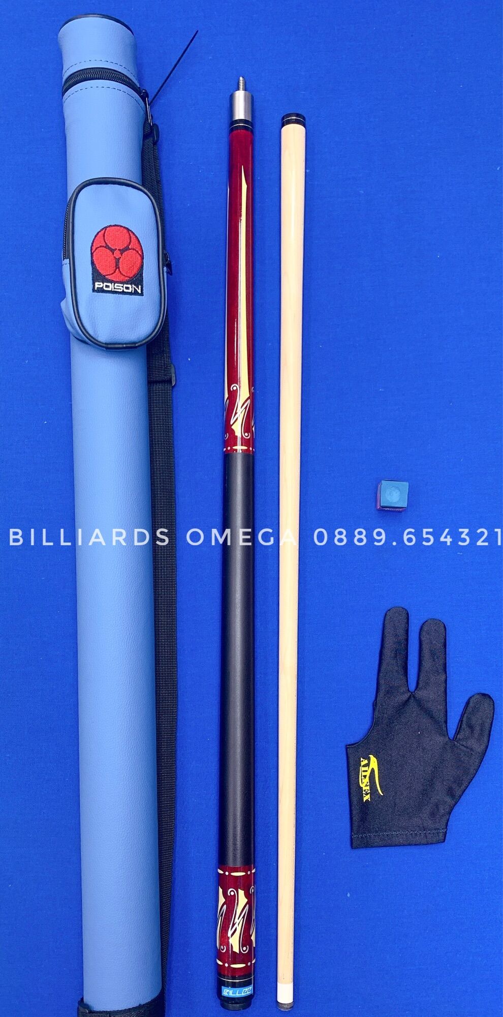 Combo Cơ/Gậy Bida Lỗ Billee (Tặng Kèm Bao Cơ, Găng Tay Và Lơ)