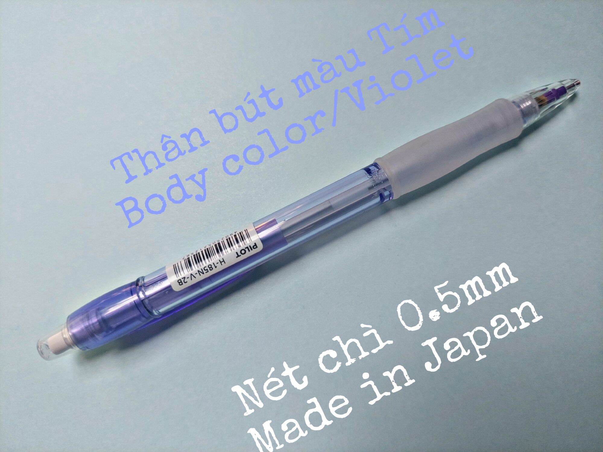 Bút chì bấm cao cấp Pilot H-185-2B (Super Grip/0.5m) . Made in Japan