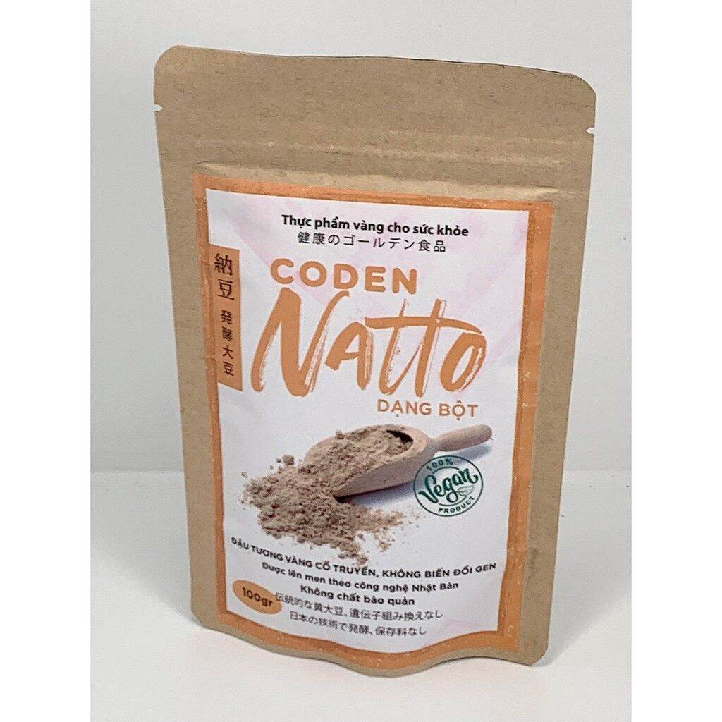 Natto đậu tương vàng dạng hạt/bột, gói 100g