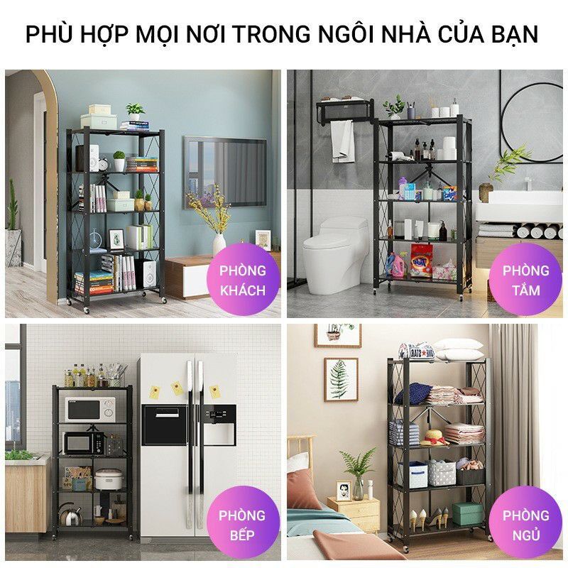 Kệ đựng đồ đa năng gấp gọn , Kệ sắt gấp gọn