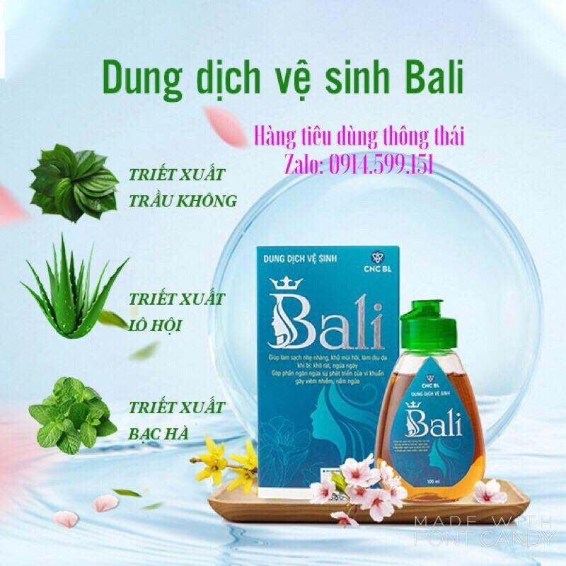 DUNG DỊCH VỆ SINH PHỤ NỮ BALI 100ML