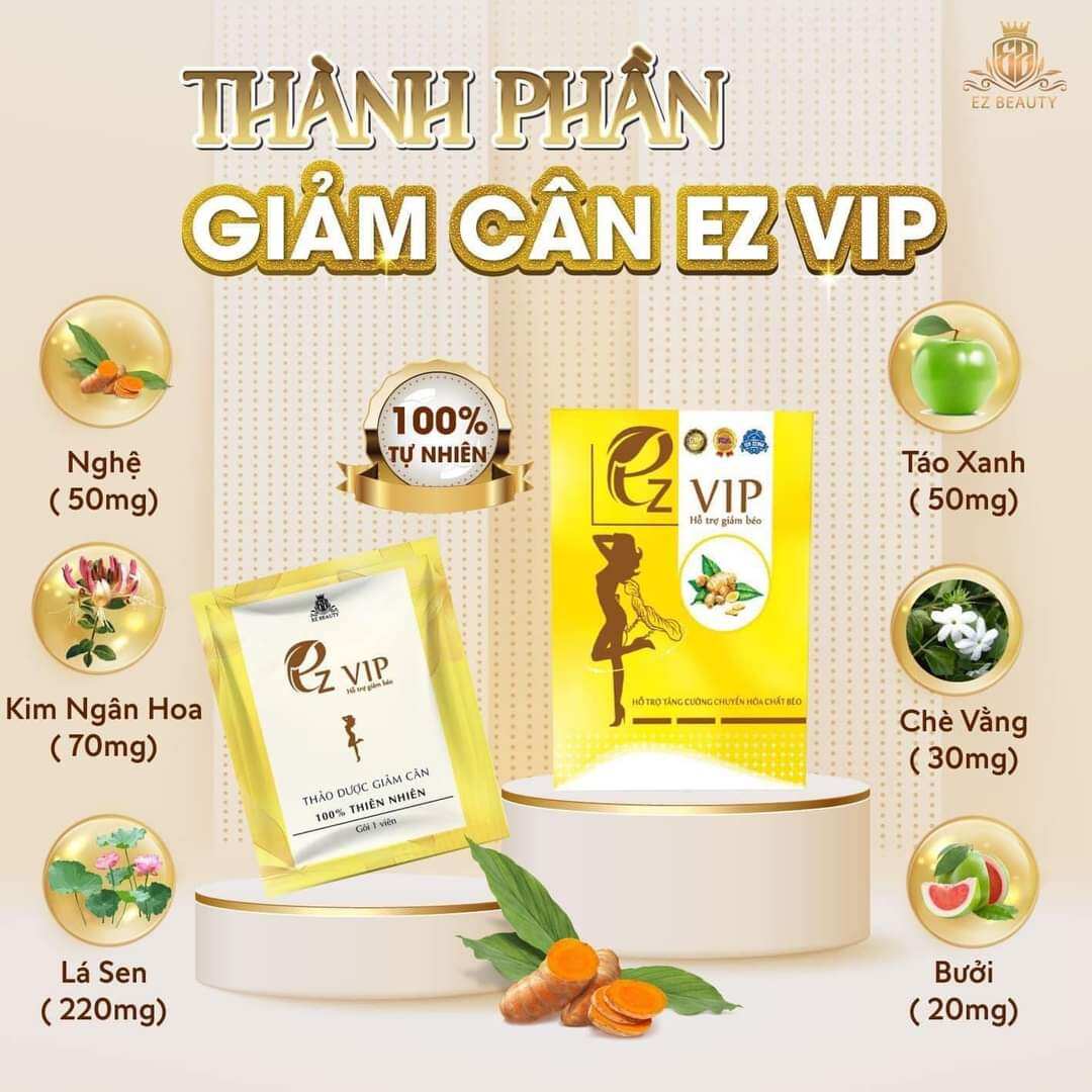 Giảm Cân EZ VIP Dành Cho Cơ Địa Sờn Khó Giảm- EZ BEAUTY