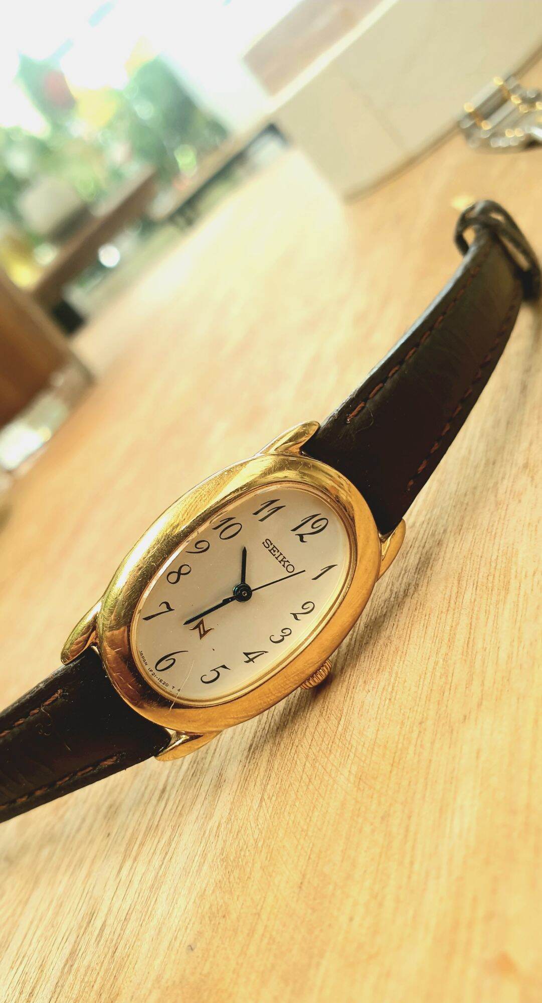 đồng hồ si chính hãng Seiko N dáng hột xoài cho nữ
