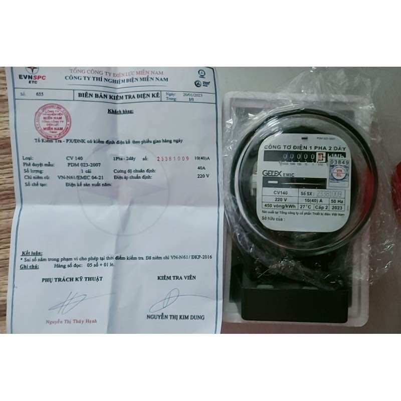 Công tơ điện 1 Pha 20(80)A