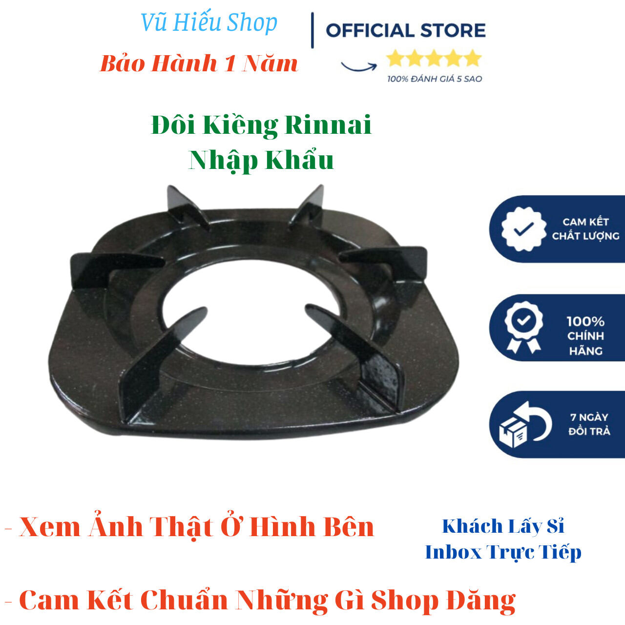 2 Kiềng Bếp Gas Rinnai Nhập Khẩu Cao Cấp Cam Kết Uy Tín