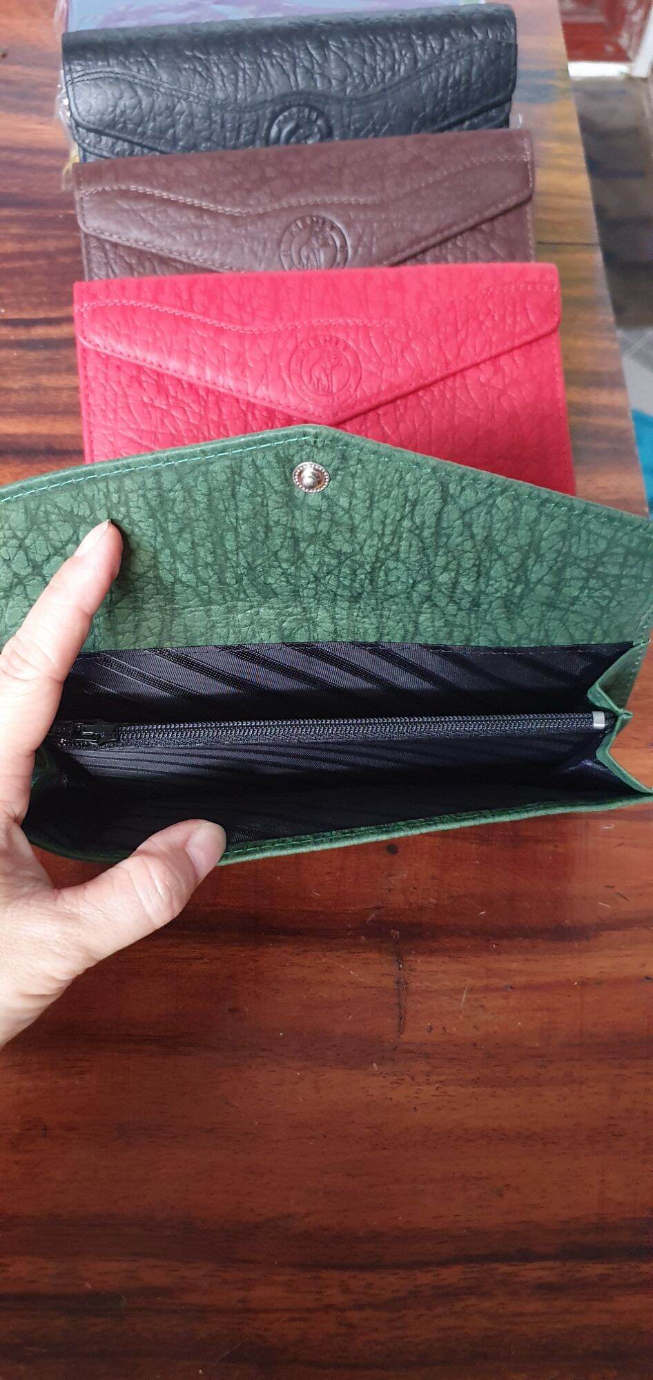 Ví Da Voi Nắp Đôi (Nút nam châm)