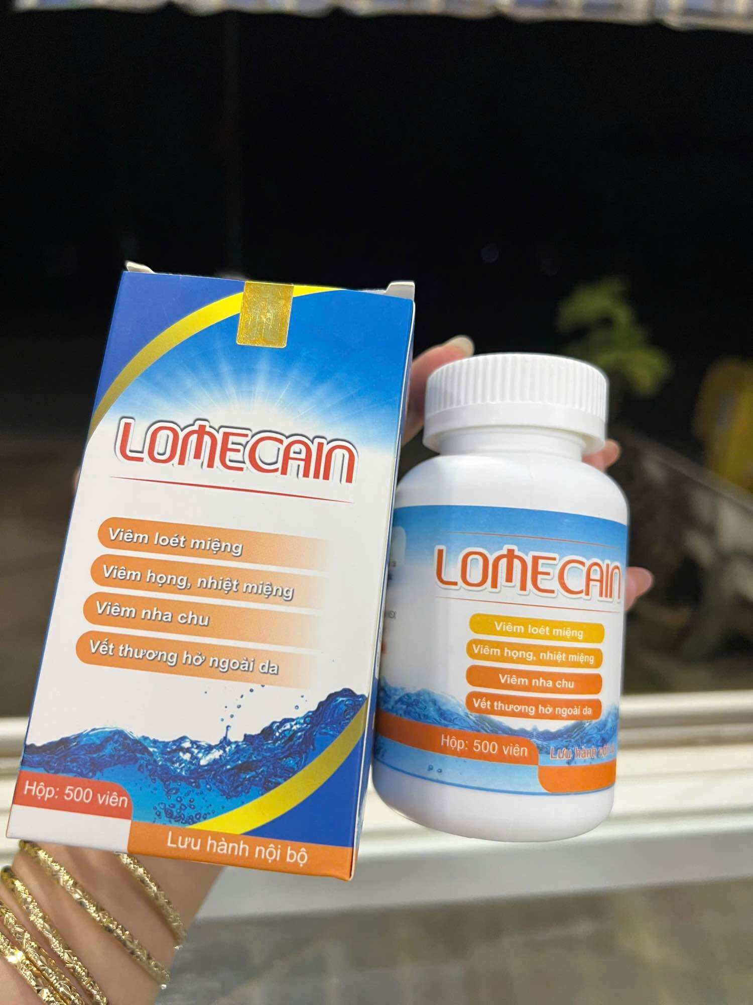 (có tách lẻ)Nhiệt miệng lomecain lọ 500 viên