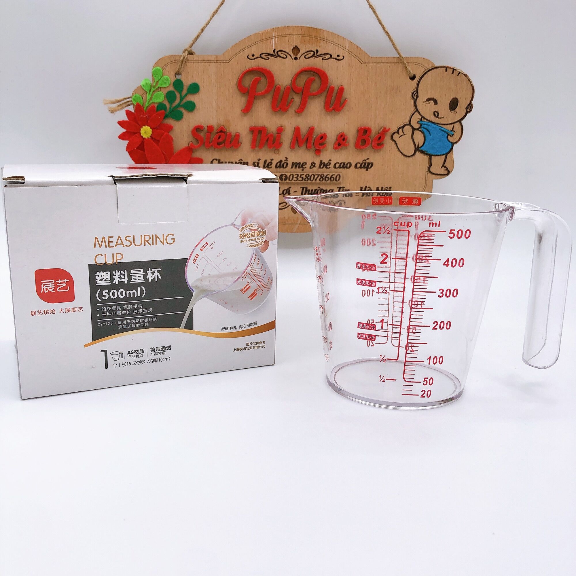 Cốc Chia Vạch ML Loại 500Ml