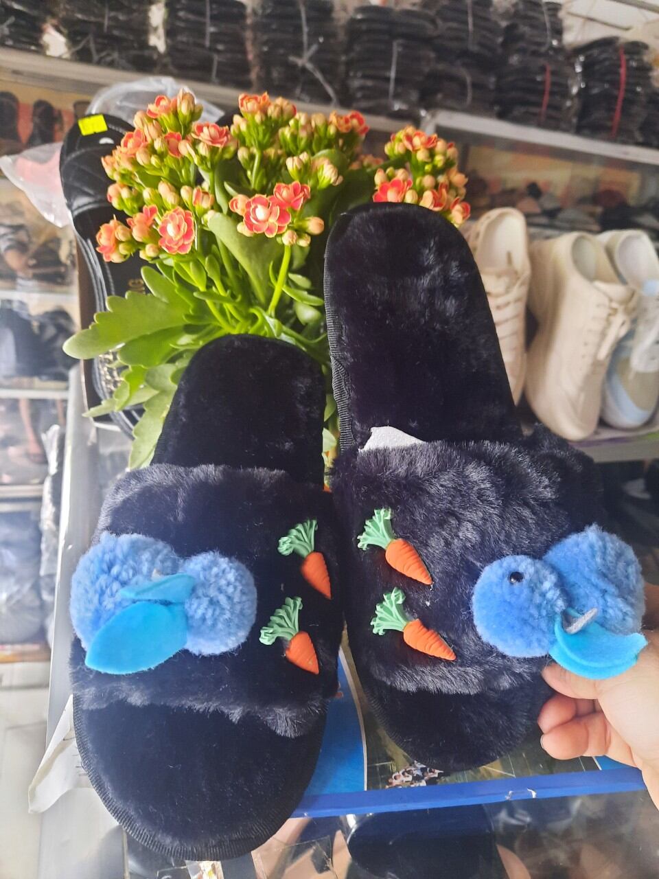 DÉP LÔNG HÌNH THỎ CÀ RỐT CUTE