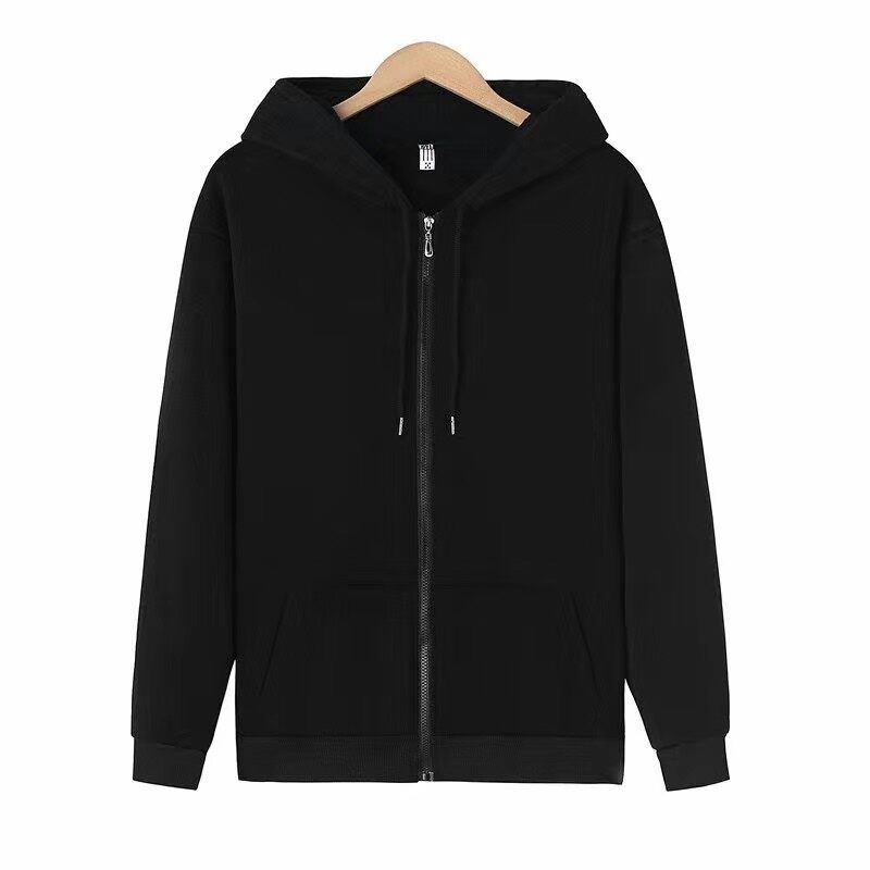 Áo Hoodie Áo Cardigan Màu Trơn Áo Khoác Cổ Tròn Rộng Rãi Trào Lưu Cỡ Lớn Rộng Rãi Cho Nam Áo Phông Dài Tay Đầu Mùa Xuân Thu