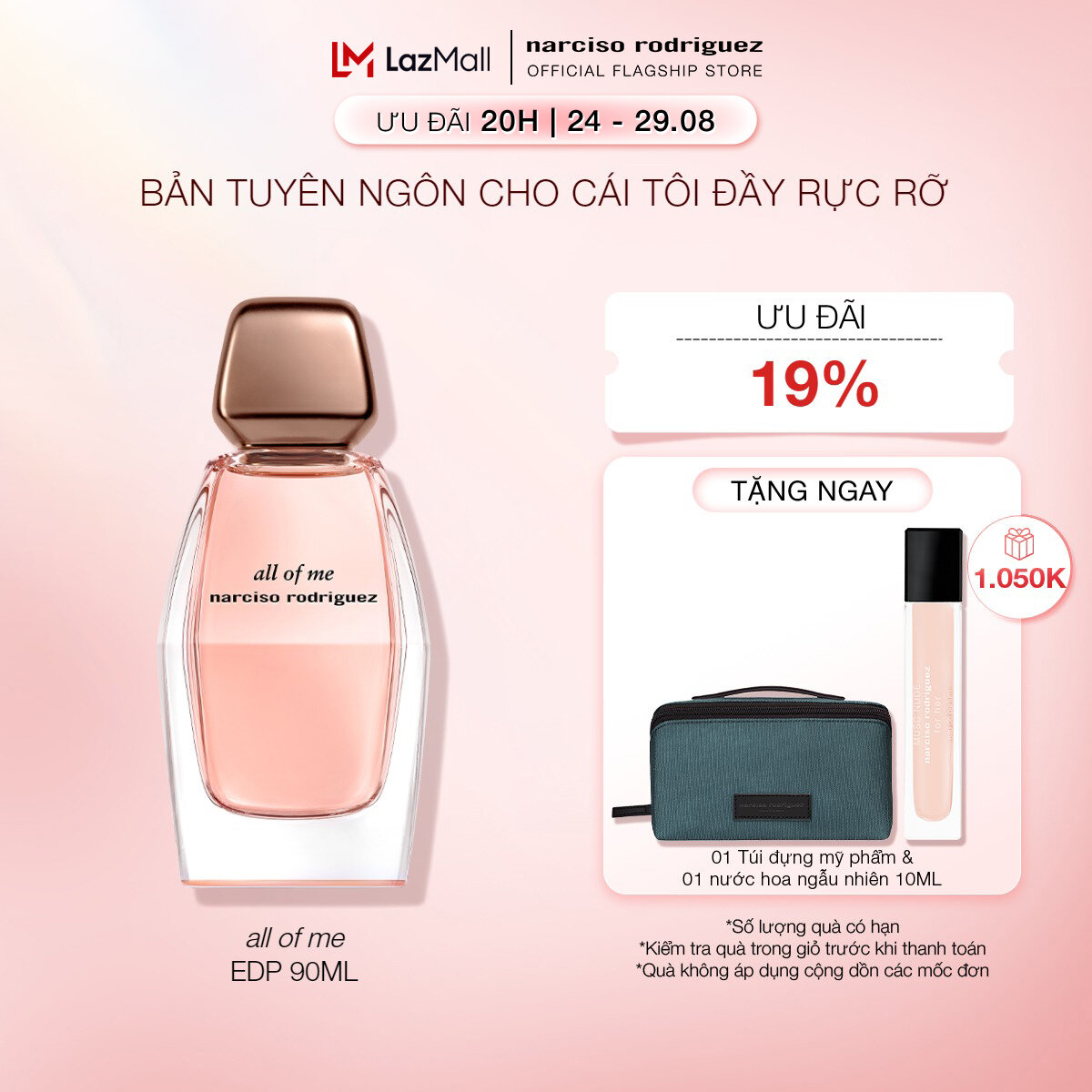 Nước hoa Narciso Rodriguez All Of Me Eau De Parfum 90ml