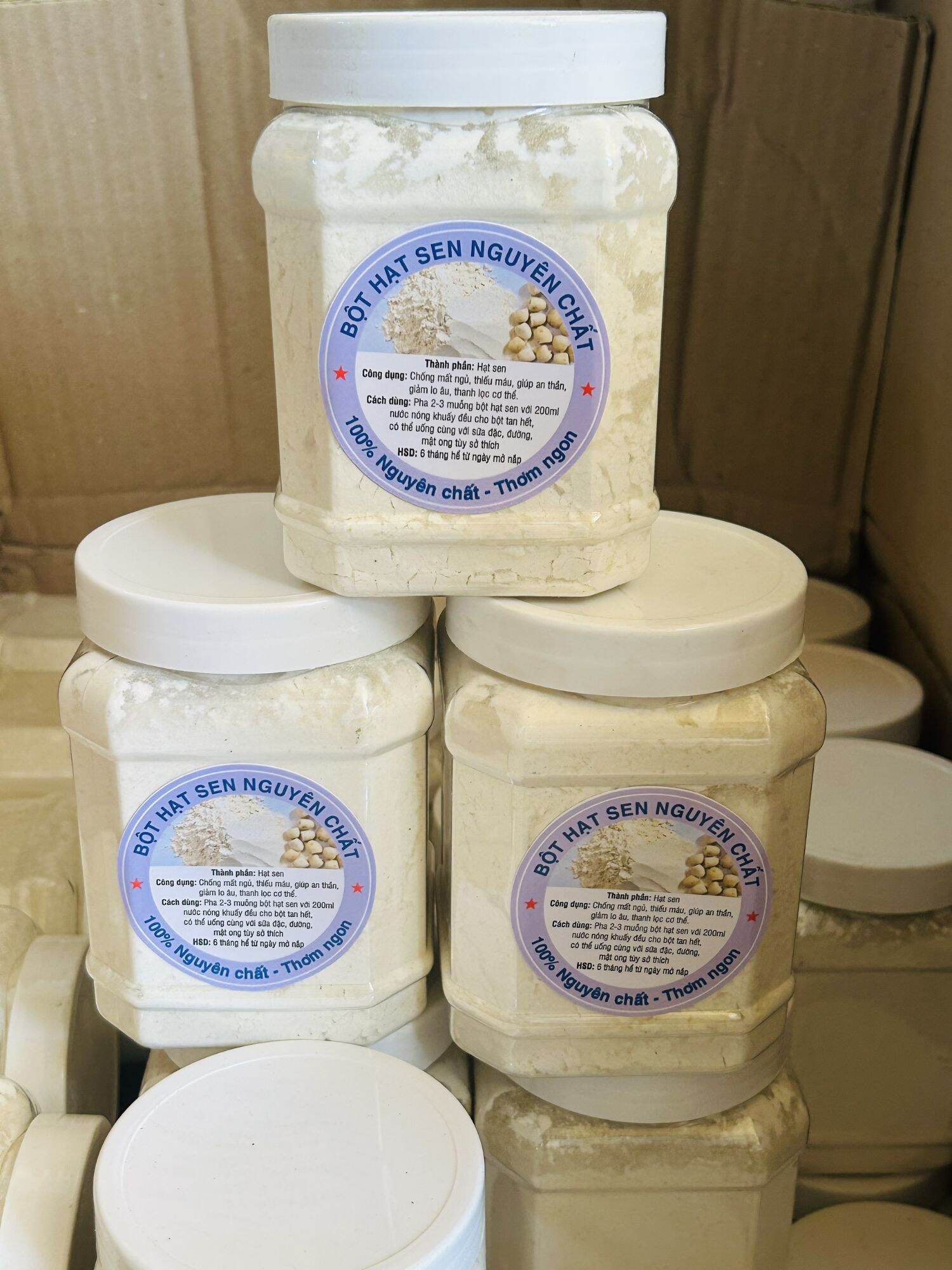 Bột hạt sen hũ 500 gram