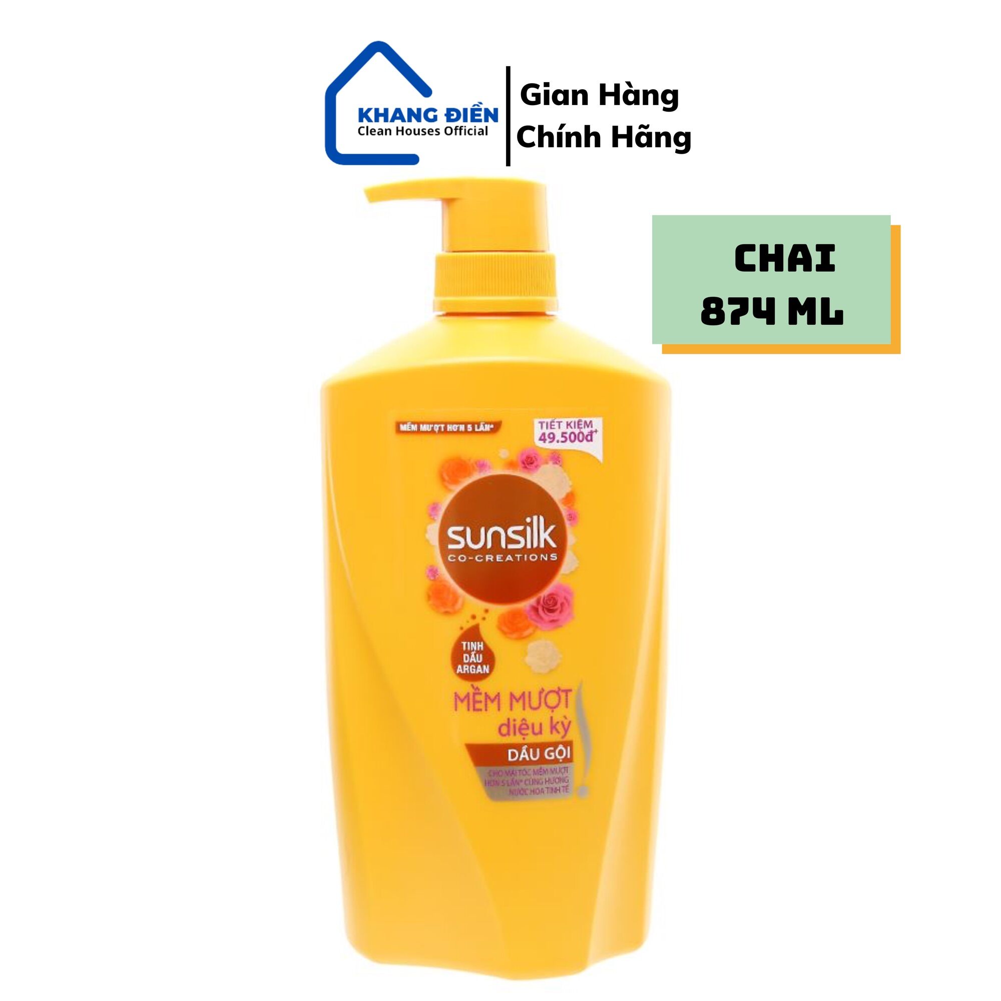 Dầu gội sunsilk mềm mượt diệu kỳ 874ml- cam kết chính hãng