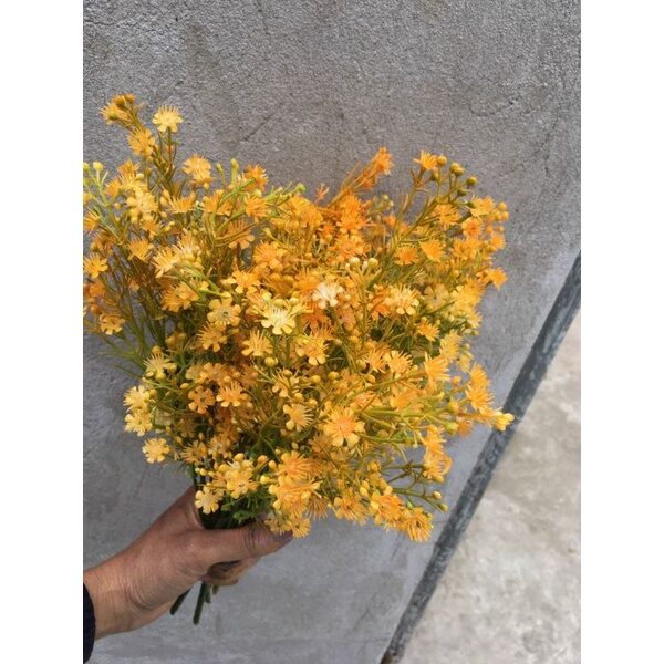 Cụm điểm bi hoa trang trí_hoa giả, hoa lụa