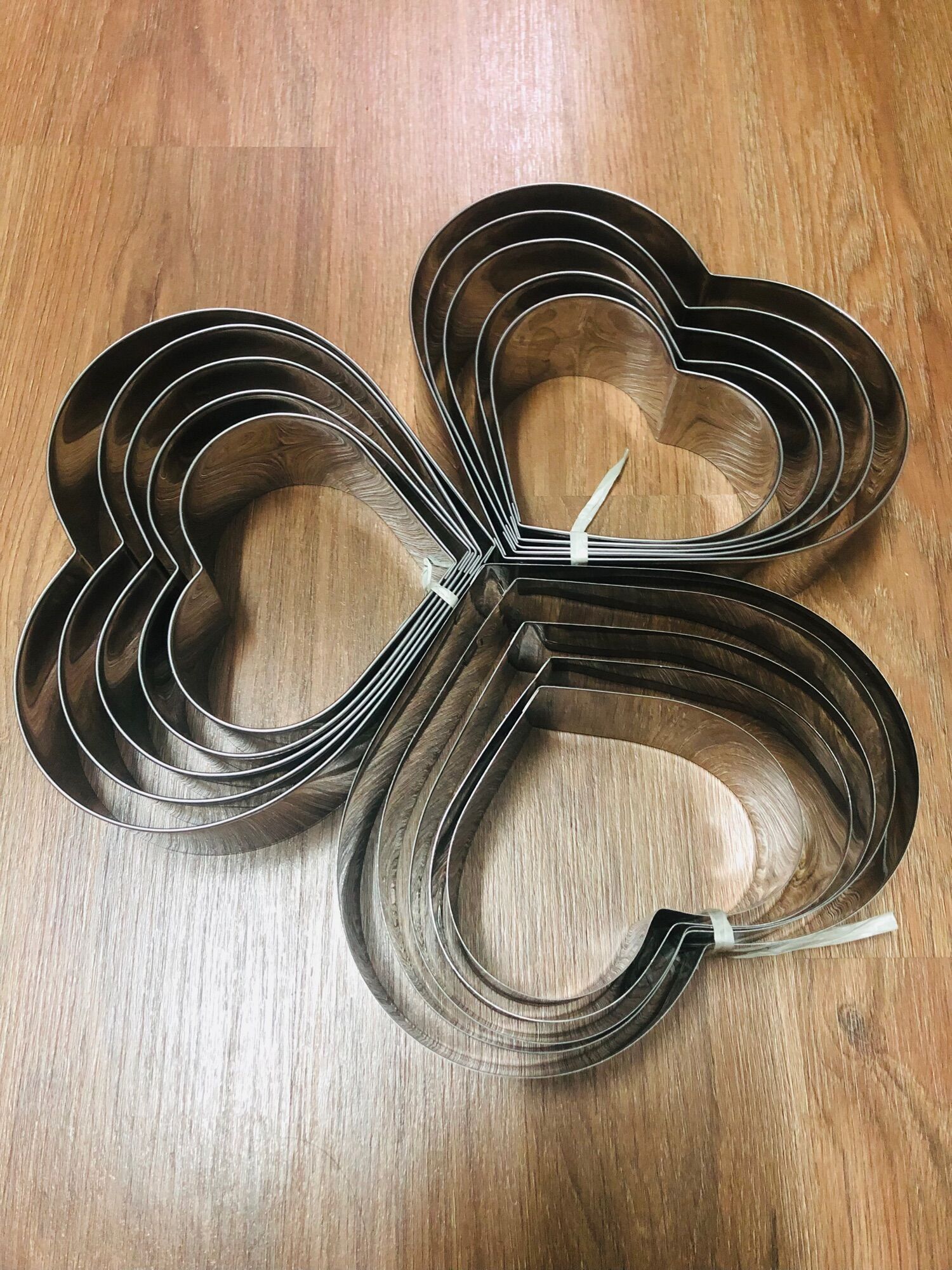 Khuôn Ring Tim Mousse Inox, Ring Tim