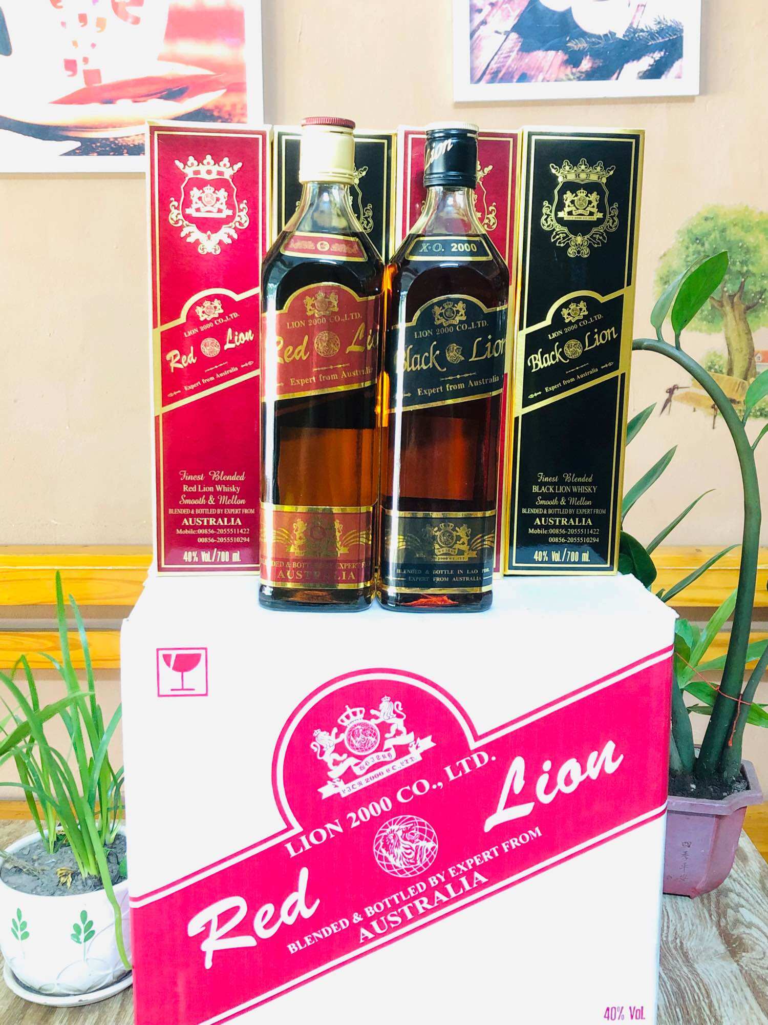Thùng 12 chai Black Lào(700ml)