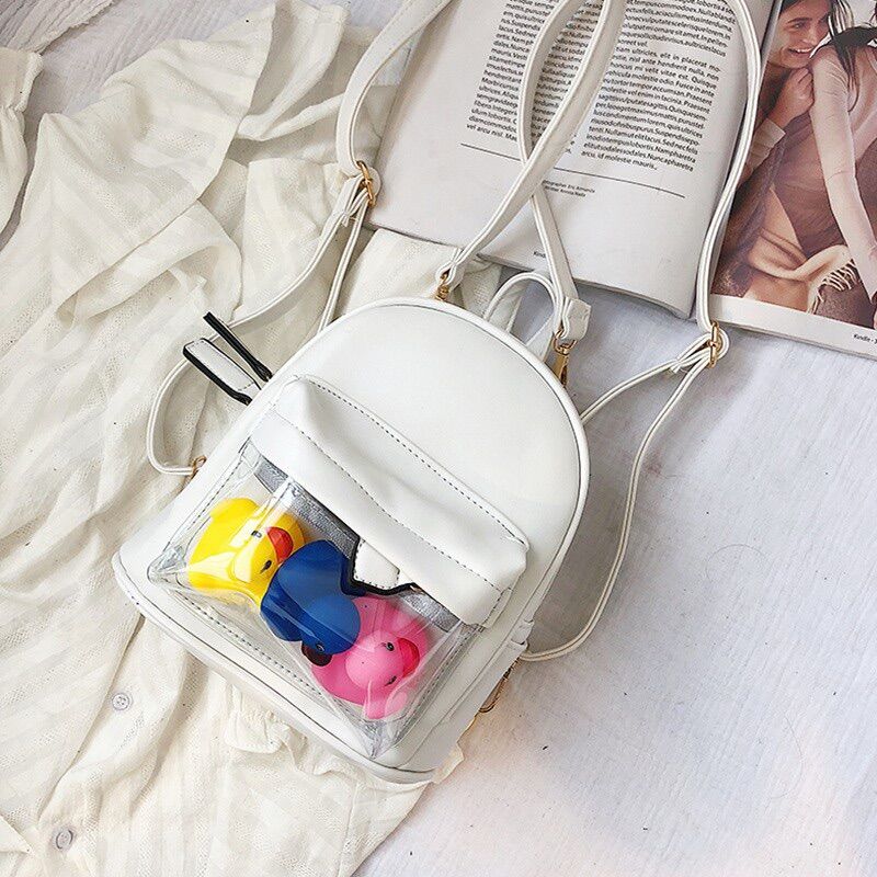 Balo mini da bóng túi trong suốt