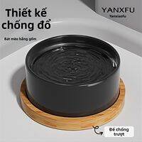 Large Mouth Ceramic Pet Bowl Unlikely to Tip Over