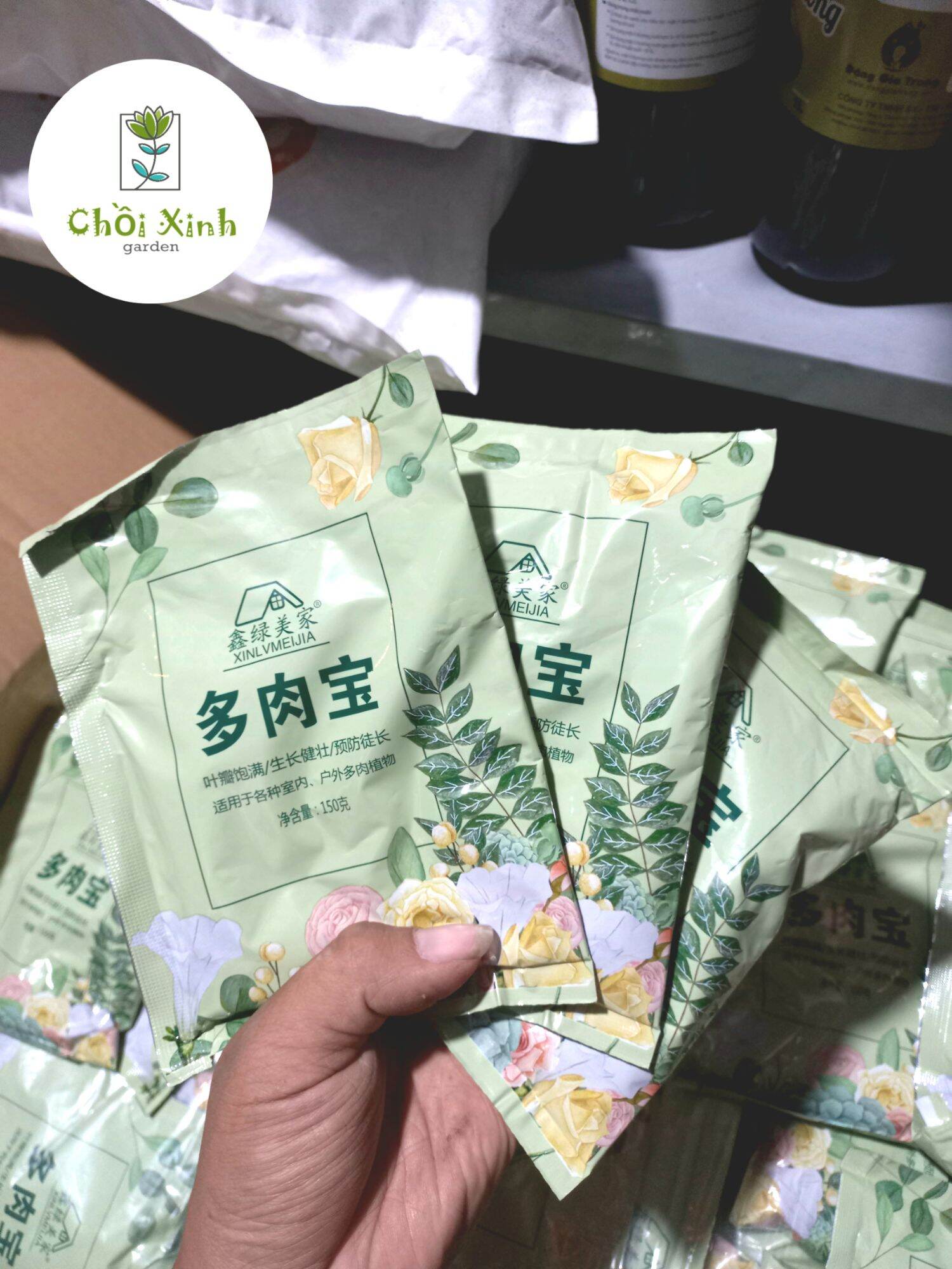 Phân Bón Tan Chậm Cho Sen Đá Xương Rồng mập ú ( 150g )