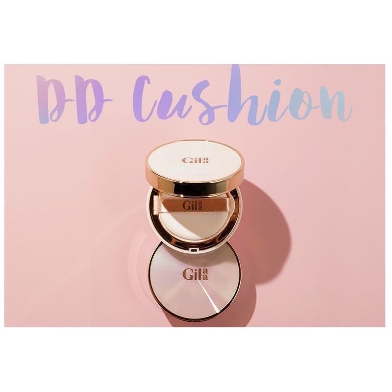 Phấn nước che phủ mỏng mịn và kiềm dầu hiệu quả gilaa long wear dd cushion spf50/pa+++ tone light và natural