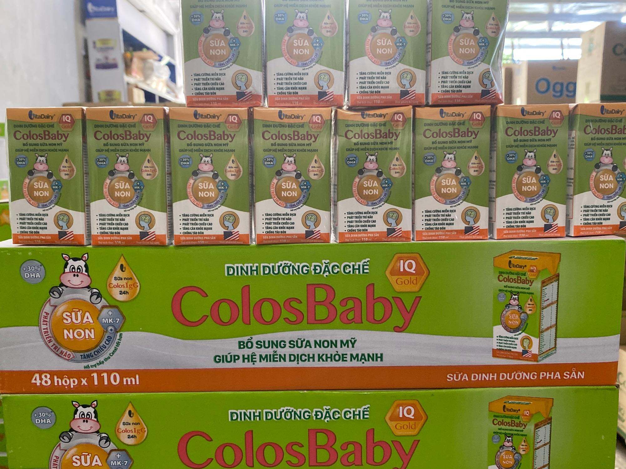 Sữa bột pha sẵn colos IQ 110ml (Thùng 48 hộp)