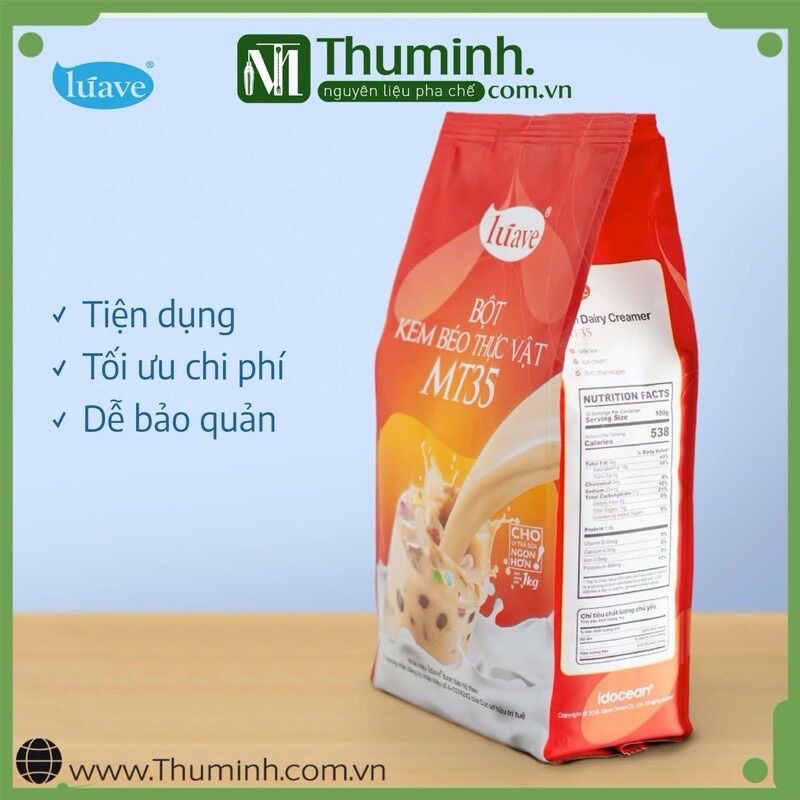 Bột Kem Béo Pha Trà Sữa Luave MT35 -1kg