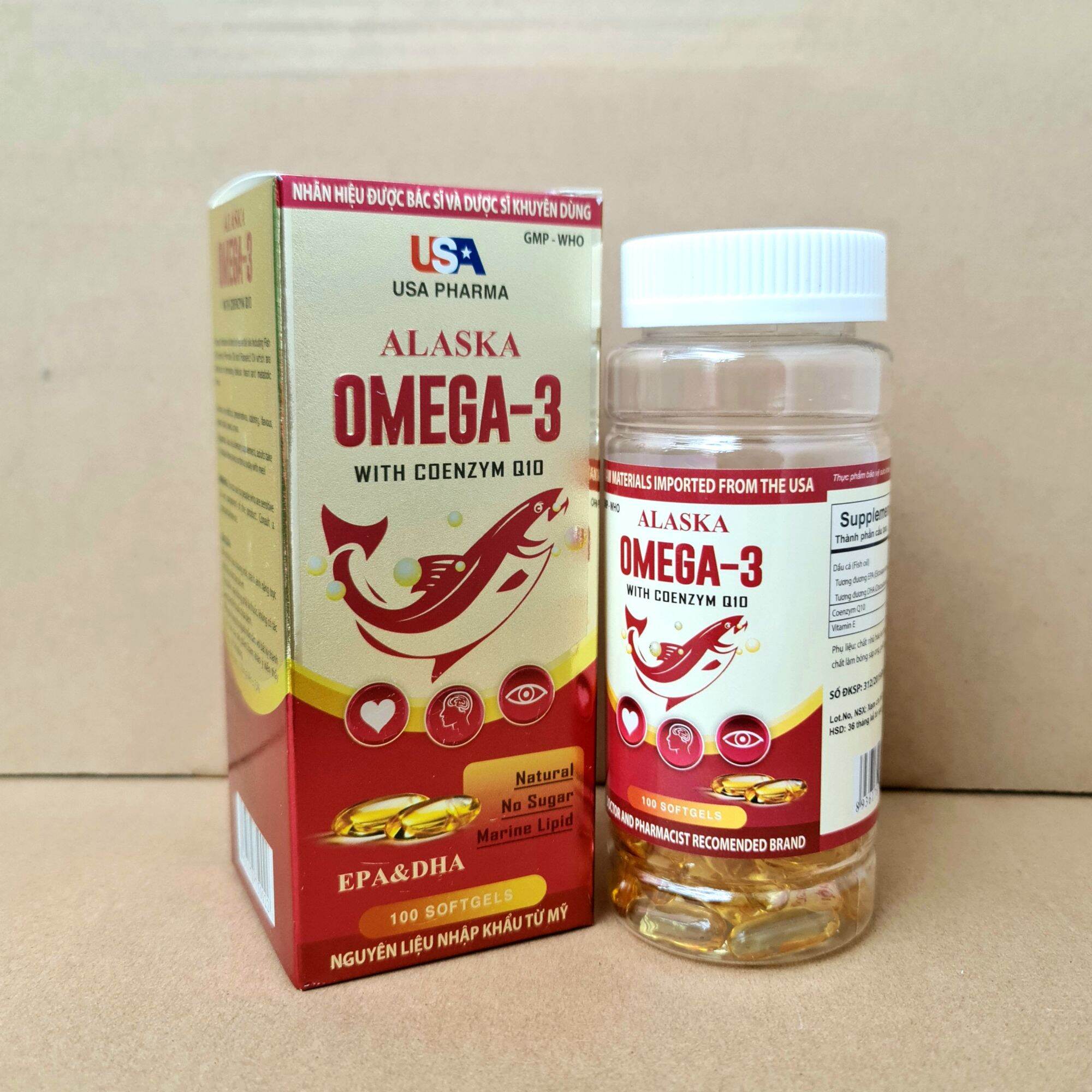 Dầu cá ALASKA OMEGA 3 bổ não, bổ mắt, tốt cho tim mạch