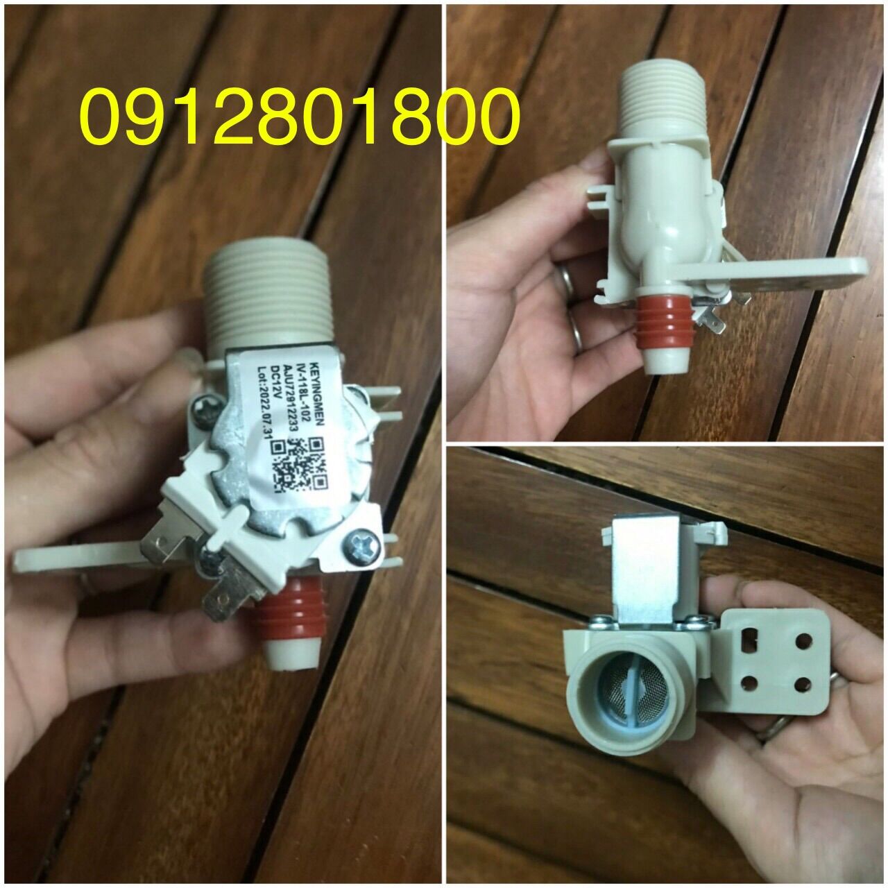 Van cấp nước đơn máy giặt lg dc 12v hãng