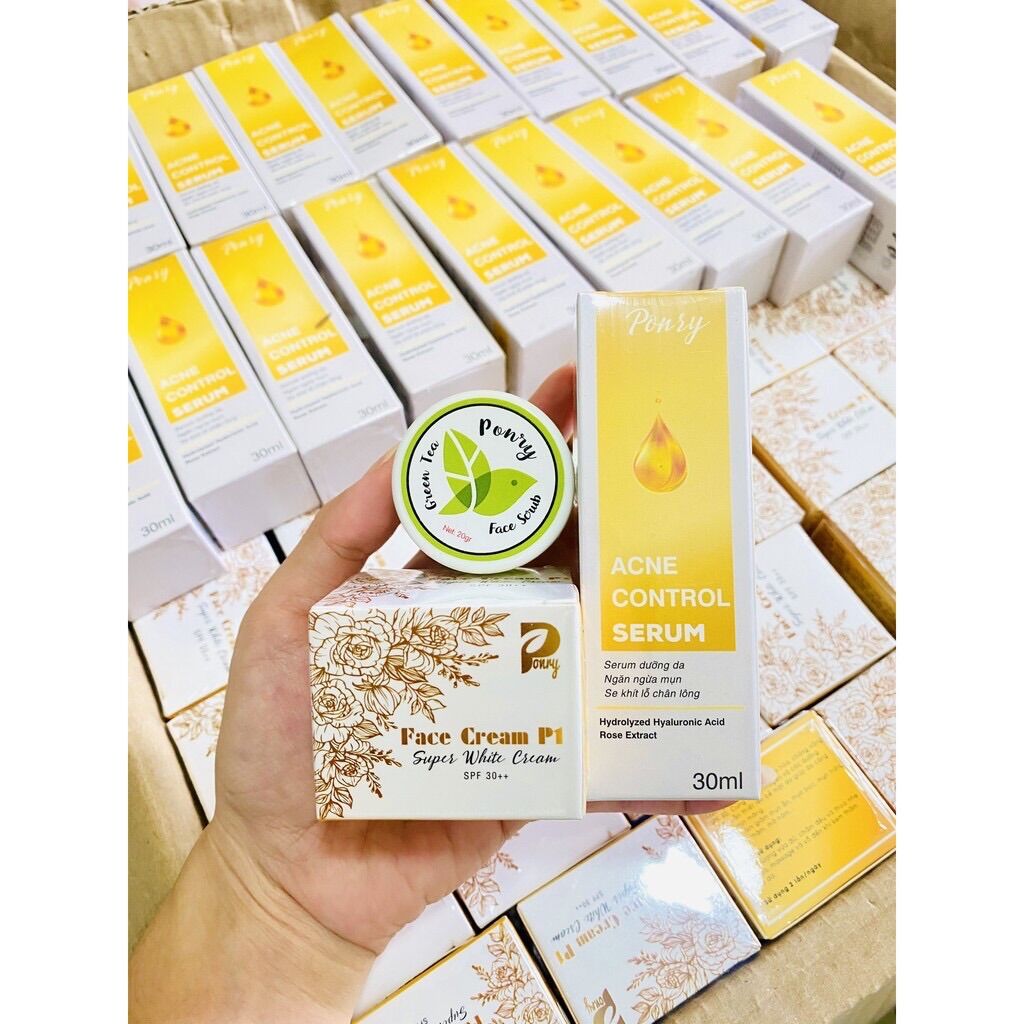Combo Serum HA Kem Face P1 ( pỏny Tặng kèm TTBC  )