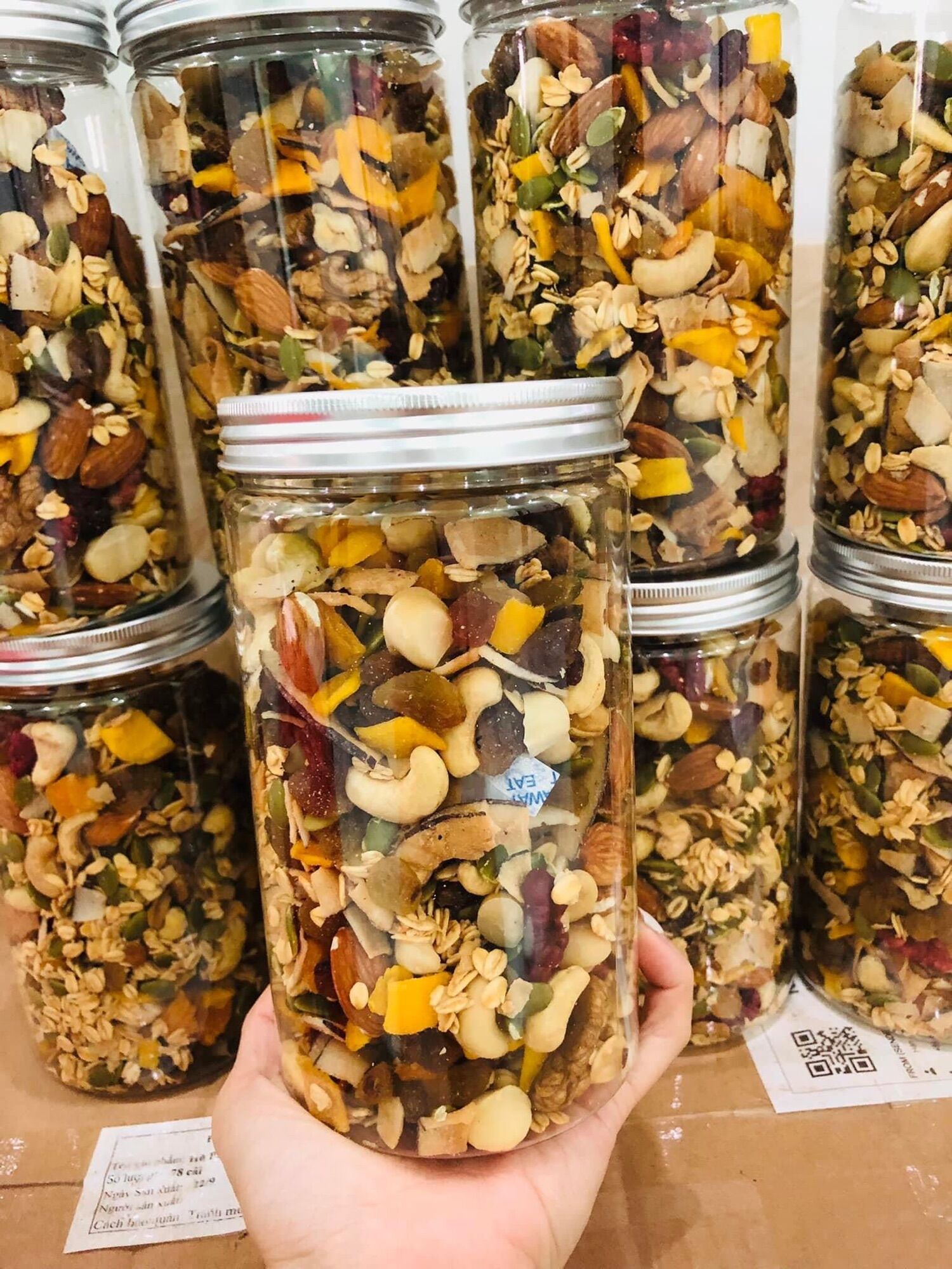 Ngũ cốc hạt granola hủ 500g