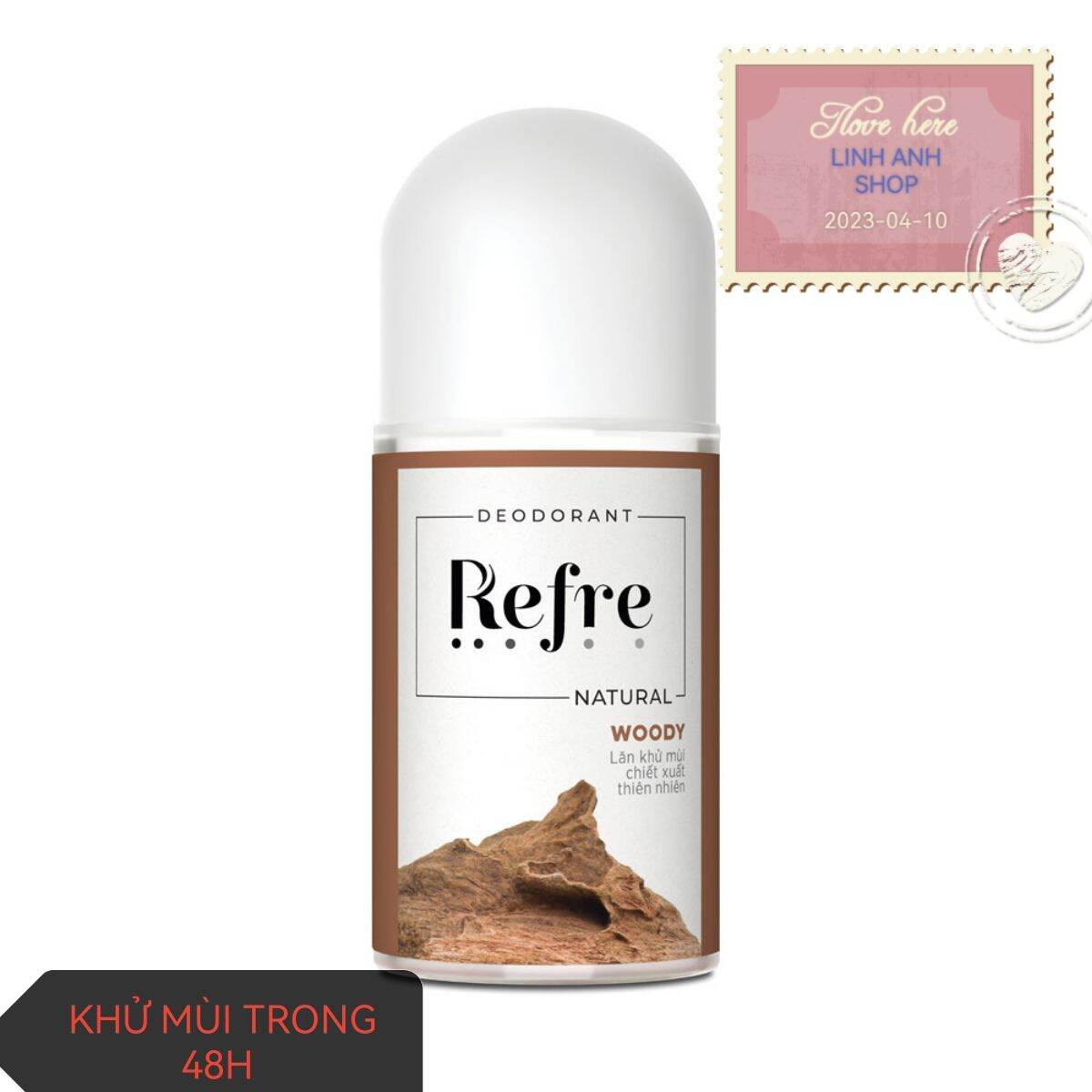 Lăn Khử mùi Refre Natural 40ml