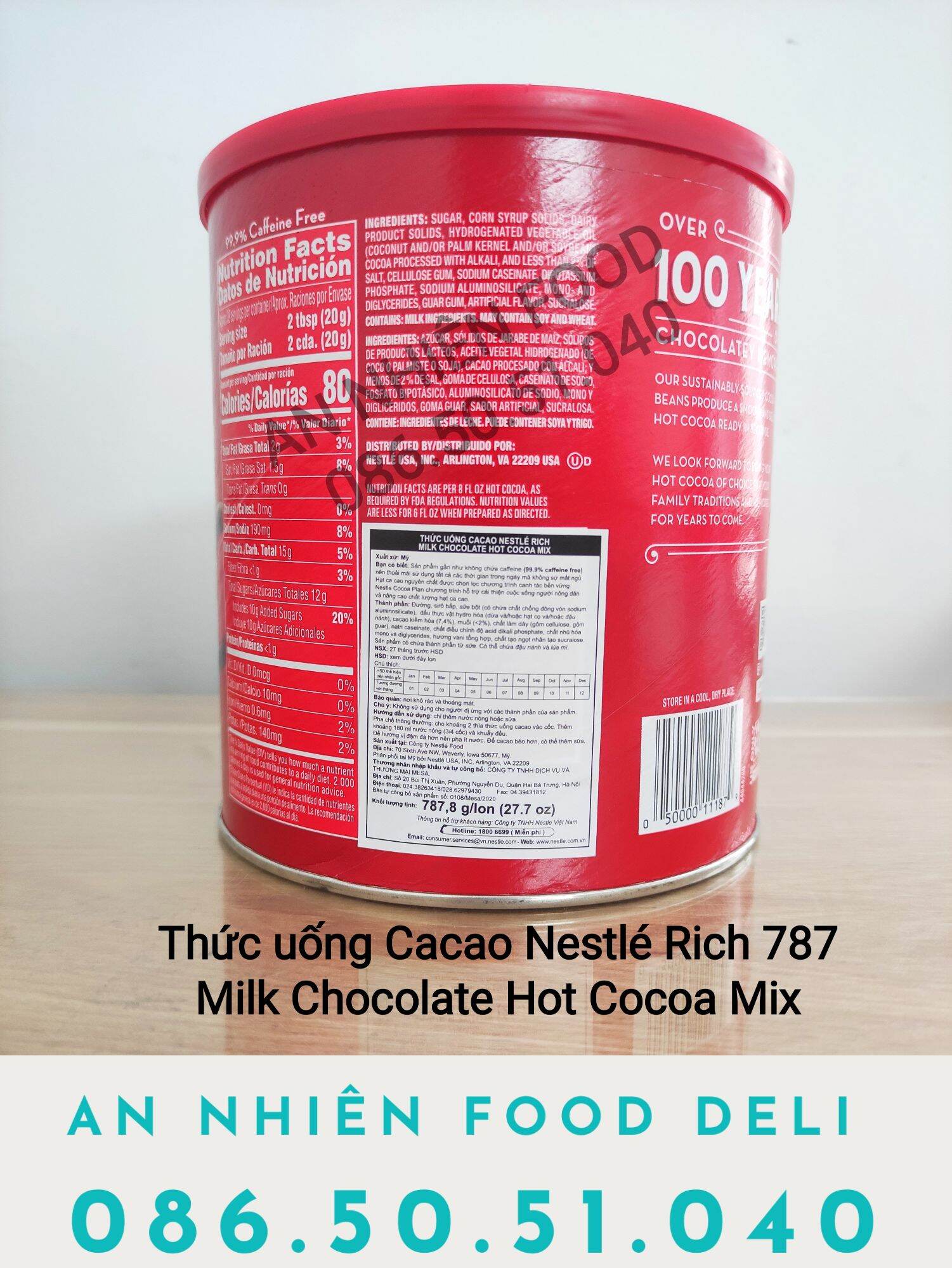 Bột Pha Socola Sữa Nestlé Thức uống Chocolate Milk Rich