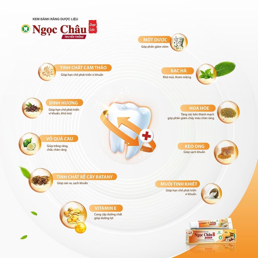 Kem đánh răng Ngọc Châu 170g