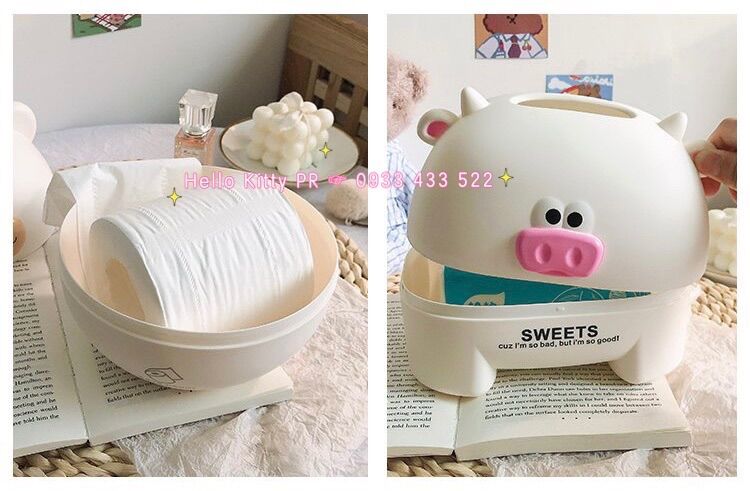 Hộp đựng khăn giấy hình thú dễ thương