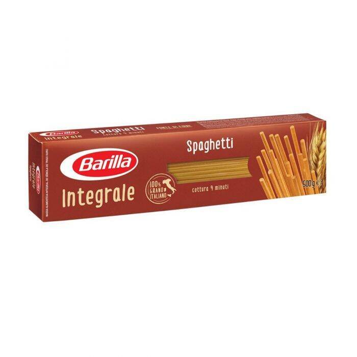Mì ý nguyên cám số 5- Spaghetti No.5 WHOLE WHEAT - INTEGRALE Barilla 500g