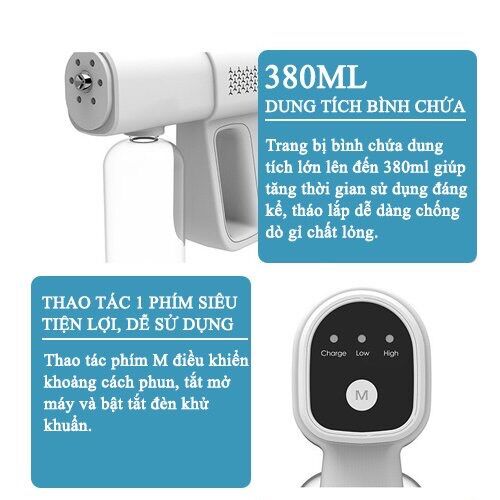 MÁY PHUN KHỬ KHUẨN NANO ĐA CHỨC NĂNG K5