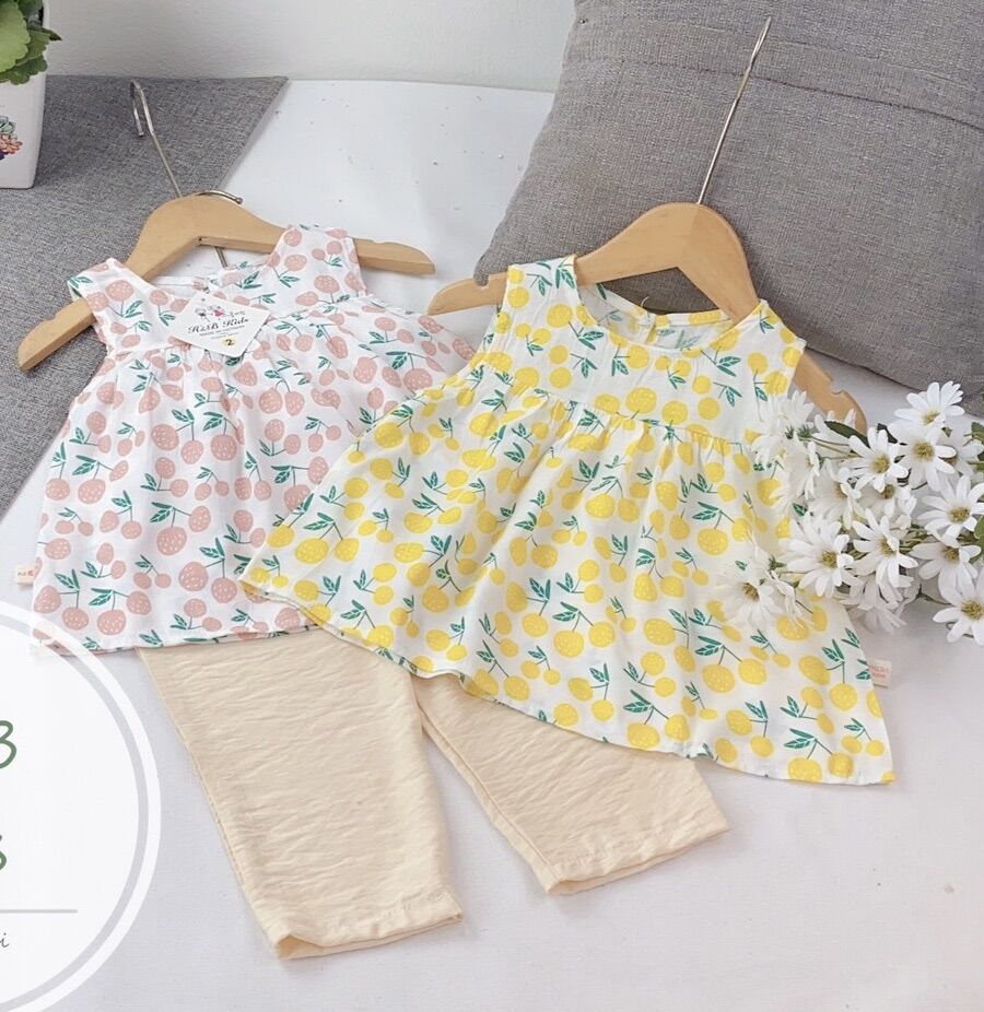 [HCM]Set bộ thiết kế đũi lụa bé gái