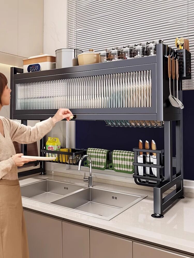 MEICHUWUYU | Multi-Function Kitchen Sink Dish Organizer with Dustproof Feature Giá 1,032,000 Đồng*Miễn phí vận chuyển