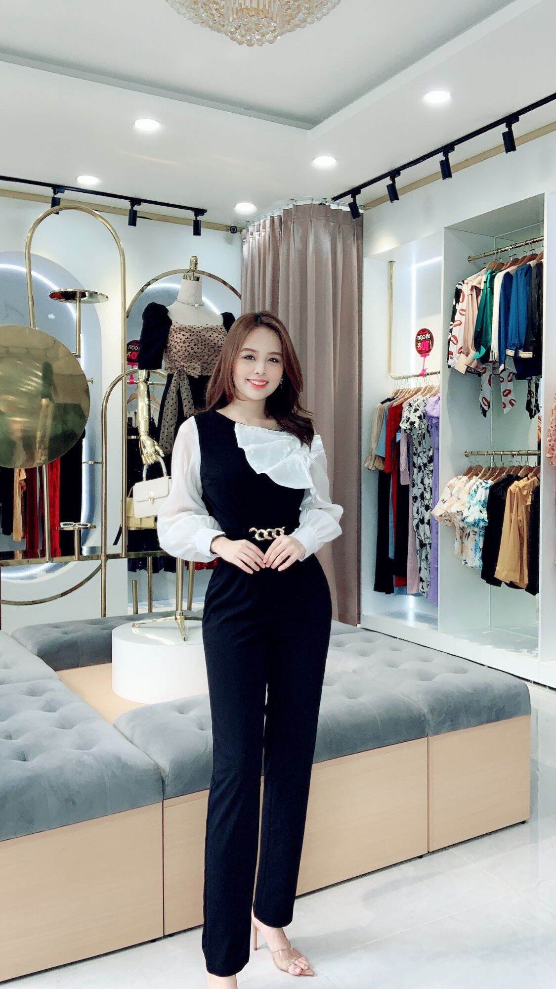 Jumpsuit thiết kế tiểu thư cao cấp