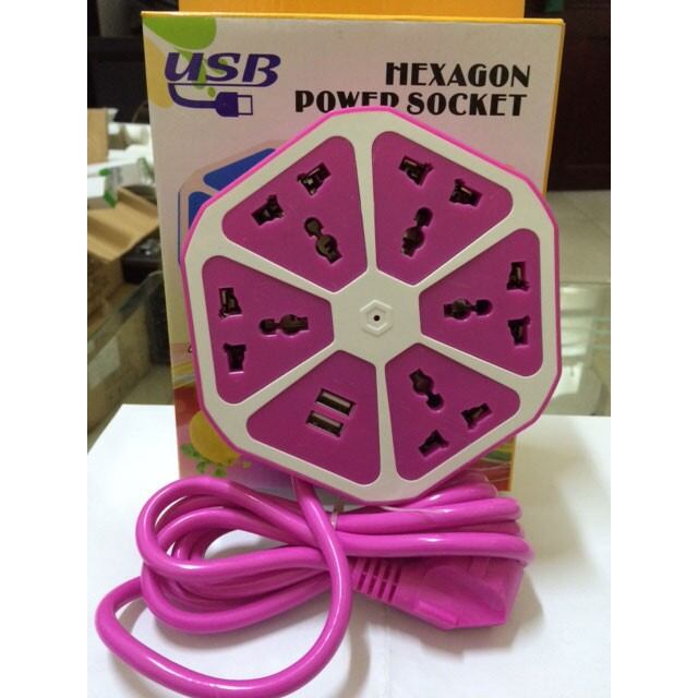 Ổ cắm điện hình trái cam 2 cổng USB