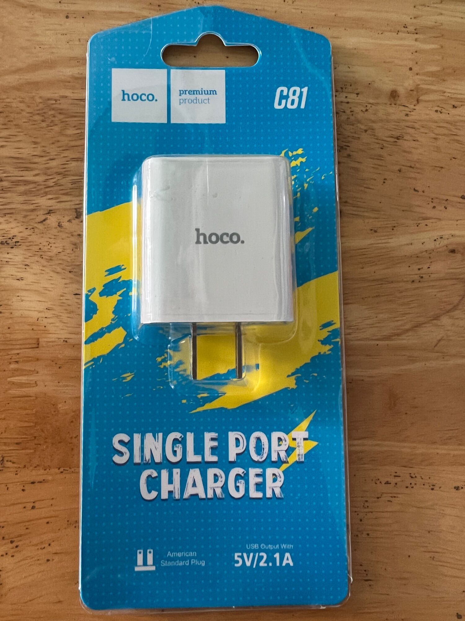 Bộ sạc hoco c81 micro usb sạc nhanh 2.1a max, chân cắm tiêu chuẩn