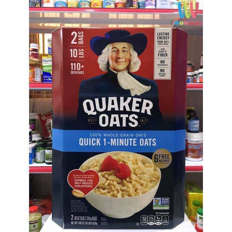 Yến mạch quaker oats cán vỡ 4.52kg