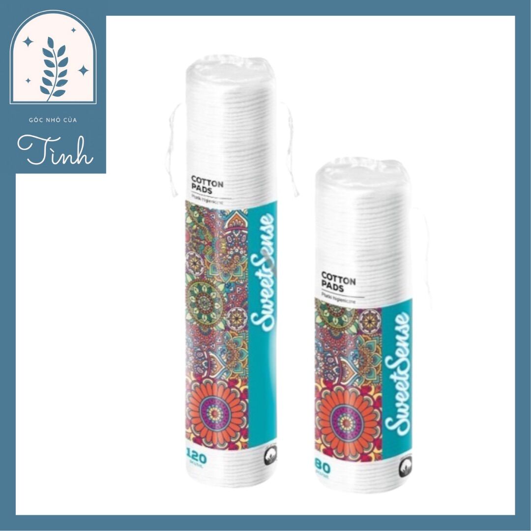 BÔNG TẨY TRANG SWEET SENCE 80 MIẾNG & 120 MIẾNG