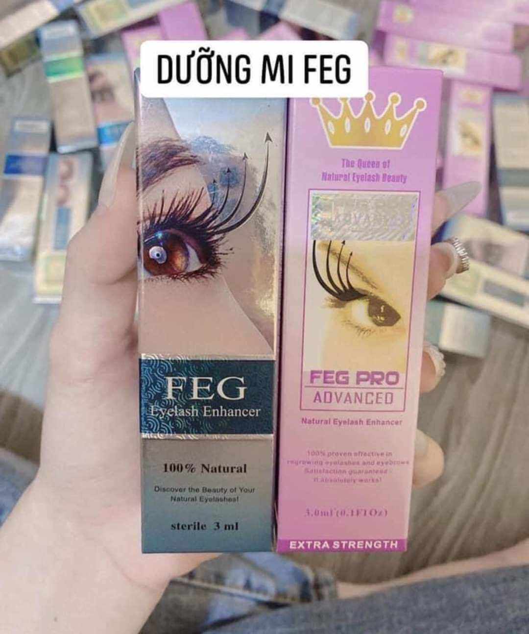 Combo dưỡng mi FEG dài mi làm dày , dưỡng mi dài Rậm mi