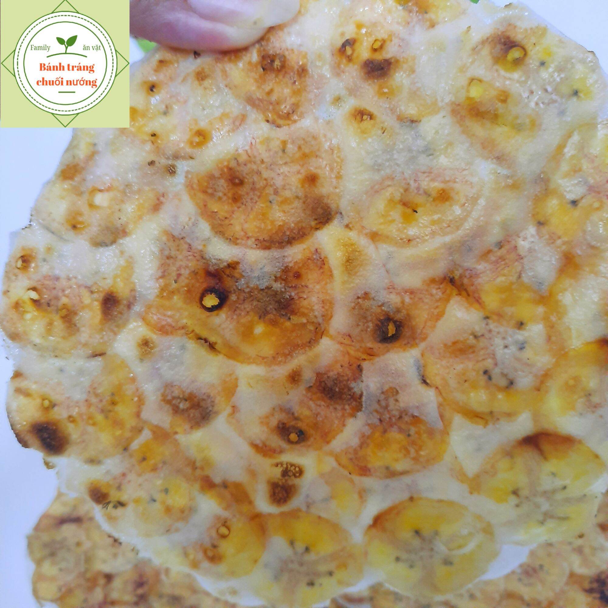 Bánh tráng chuối nướng - Giòn, dẻo, thơm (quen nhưng lạ)